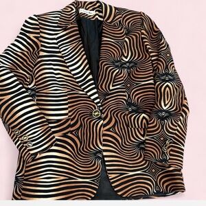 VTG French Animal Print Blazer